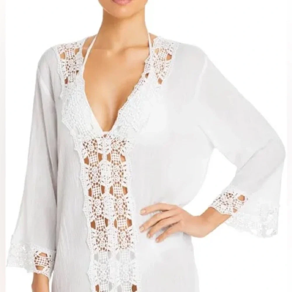 LA BIANCA Bath suit Coverup. Sundress/Bathing Suit cover. Size Medium. A Steal! - Picture 3 of 11